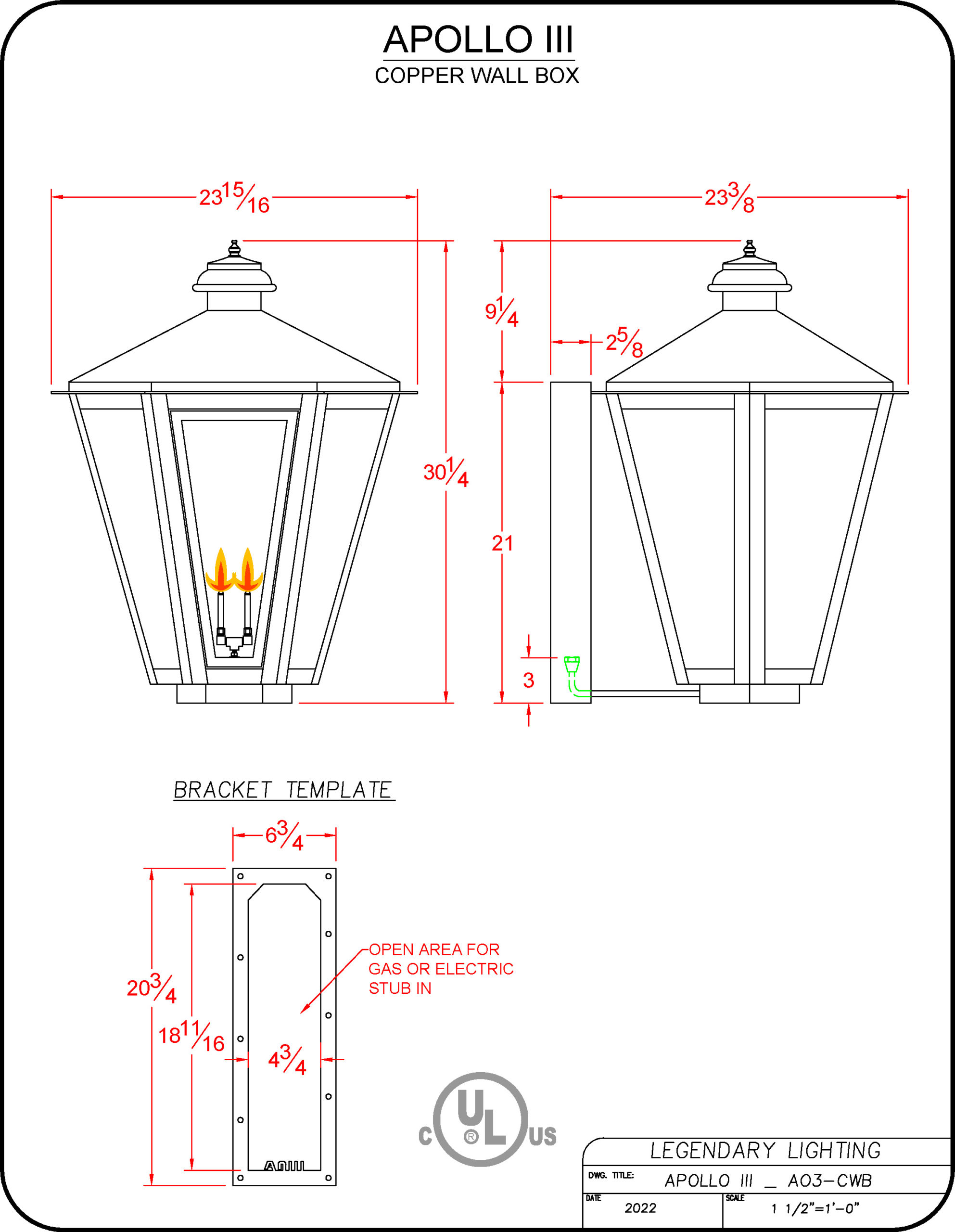 Apollo - Legendary Lighting Gas & Electric Lanterns